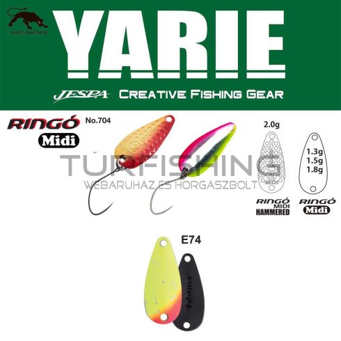 Yarie Jespa YARIE 704 RINGO MIDI 1.8gr E74 Lemon Squash