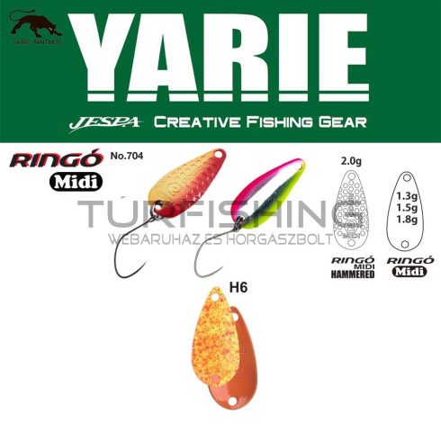 Yarie Jespa YARIE 704 RINGO MIDI 1.8gr H6 Daidai Squash