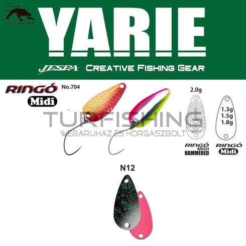 Yarie Jespa YARIE 704 RINGO MIDI 1.8gr N12 Slash Pink