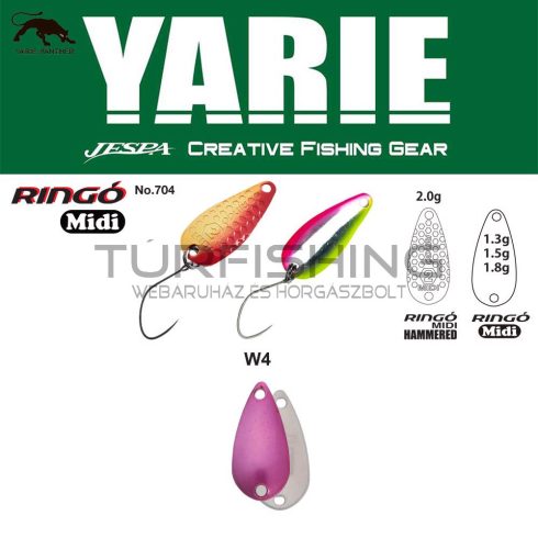 Yarie Jespa YARIE 704 RINGO MIDI 1.8gr W4 Norinori Pink