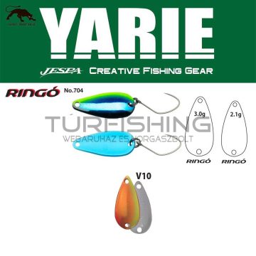 Yarie Jespa YARIE 704 RINGO 2.1gr V10 Mix Orange