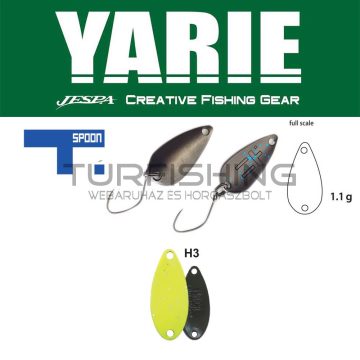 Yarie Jespa YARIE 706 T-SPOON 1.1gr H3 Chart Glitter