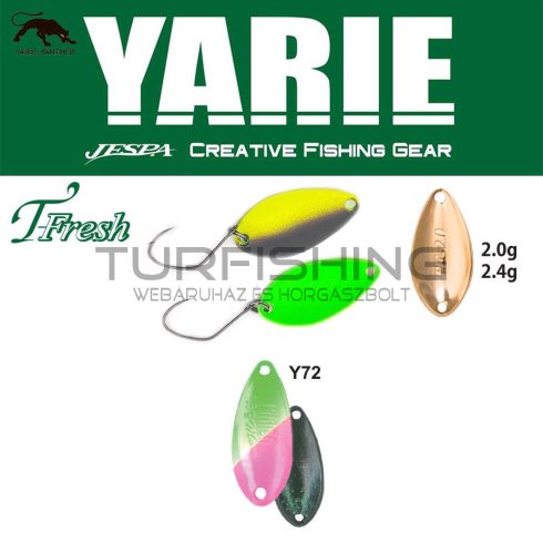 Yarie Jespa YARIE 708T T-FRESH 2.4gr Y72 Green/Pink