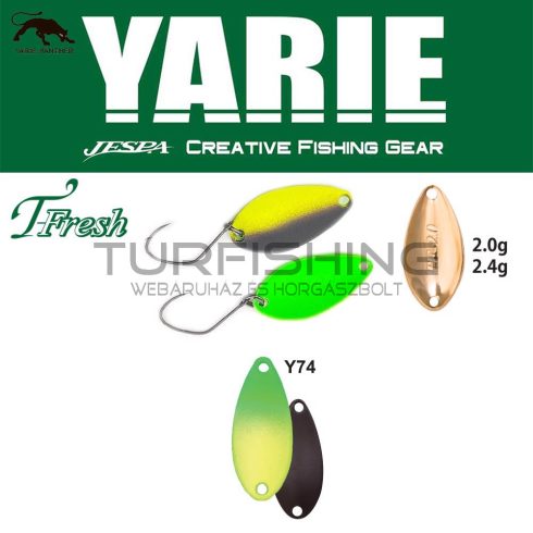 Yarie Jespa YARIE 708T T-FRESH 2.4gr Y74 Green/Lemon