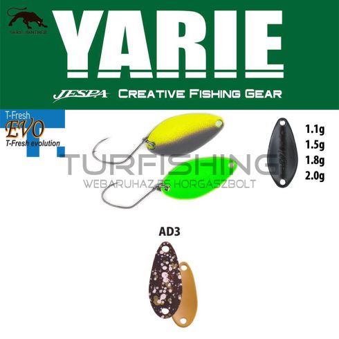 Yarie Jespa YARIE 710T T-FRESH EVO 1.1gr AD3 Saku Pellet