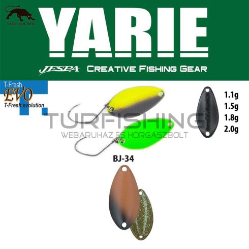 Yarie Jespa YARIE 710T T-FRESH EVO 1.1gr BJ-34 Bahun Uni