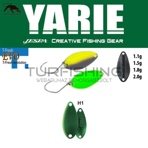 Yarie Jespa YARIE 710T T-FRESH EVO 1.5gr H1 Green Metallic