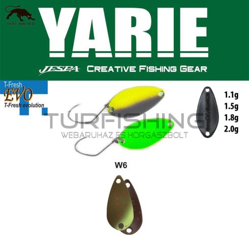 Yarie Jespa YARIE 710T T-FRESH EVO 1.5gr W6 Ehuesukai