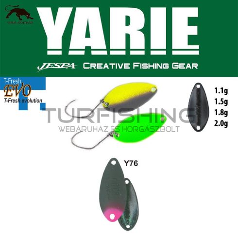 Yarie Jespa YARIE 710T T-FRESH EVO 1.5gr Y76 Olive/Pink Tail