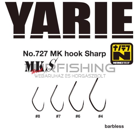 Yarie Jespa HOROG YARIE 727 MK SHARP 04 Barbless