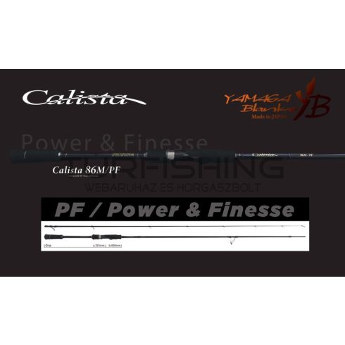 Yamaga Blanks CALISTA 86M/PF 2.573m 28gr Fuji Titanium Torzite