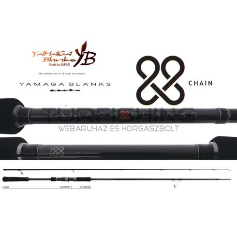 Yamaga Blanks YAMAGA 88 CHAIN 2.65m 8-40gr Fuji SIC-S Titanium