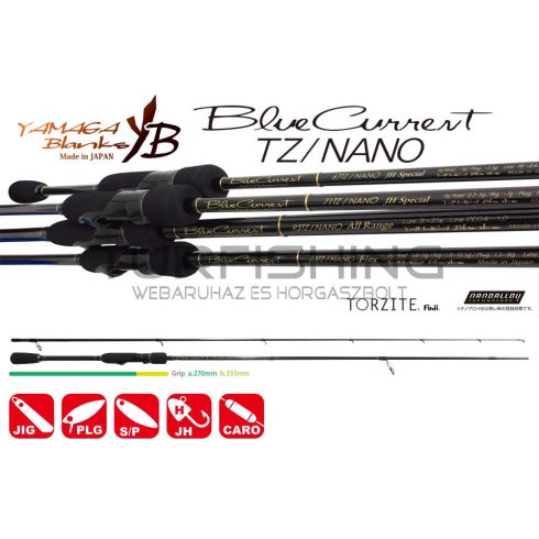 Yamaga Blanks YAMAGA BLUE CURRENT 72TZ NANO GLOBAL 2.185m 1.5-15gr Fuji Titanium Torzite