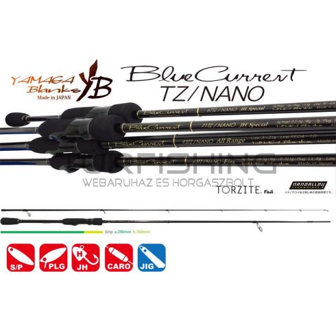 Yamaga Blanks YAMAGA BLUE CURRENT 77TZ NANO GLOBAL STREAM SPECIAL 2.31m 1.5-13gr Fuji Titanium Torzite