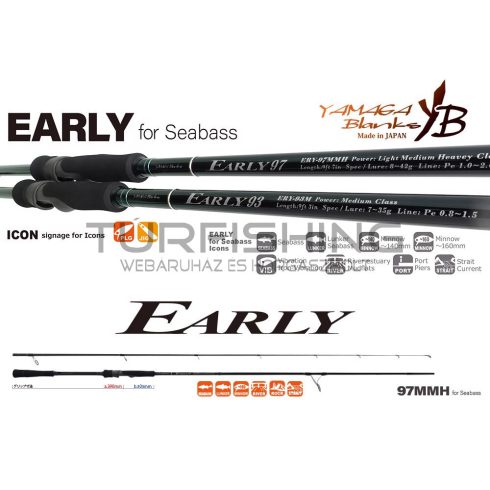 Yamaga Blanks EARLY SEABASS 97MMH 2.925m 8-42gr