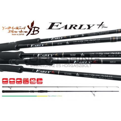 Yamaga Blanks EARLY+ 98H 2.935m 18-60gr