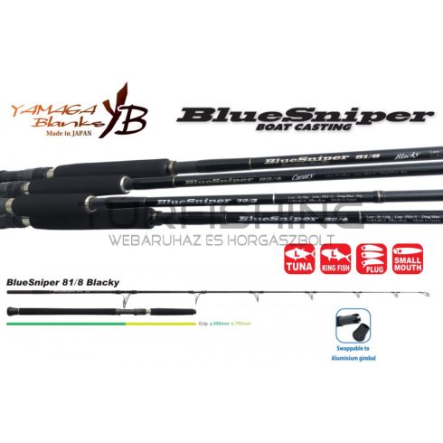 Yamaga Blanks BLUE SNIPER 81/8 BLACKY TUNA 2.48m 45-120gr