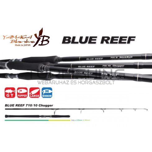 Yamaga Blanks BLUE REEF GT 710/10 CHUGGER 2.415m Max 220gr