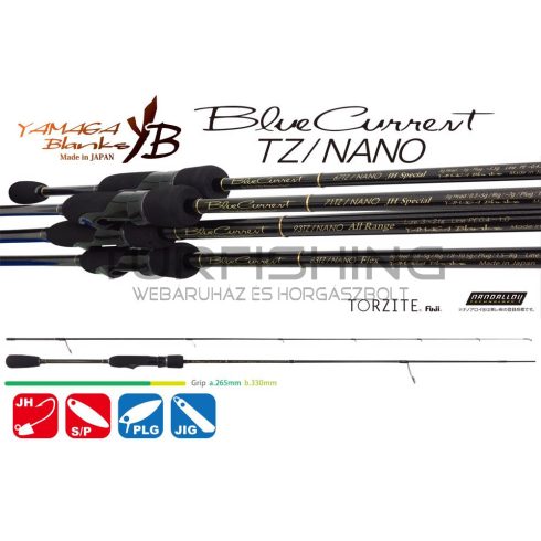 Yamaga Blanks BLUE CURRENT 67TZ NANO 2.02m 5gr Fuji Titanum Torzite