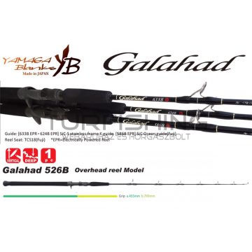 Yamaga Blanks GALAHAD 526B BAIT CAST 1.585m Jig Max 350gr