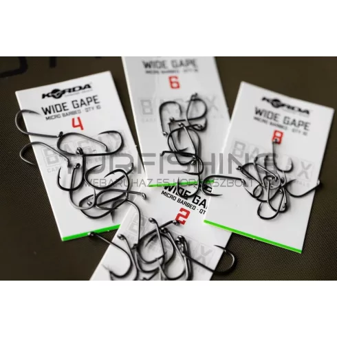 KORDA BASIX HOROG WIDE GAPE Méret : 6