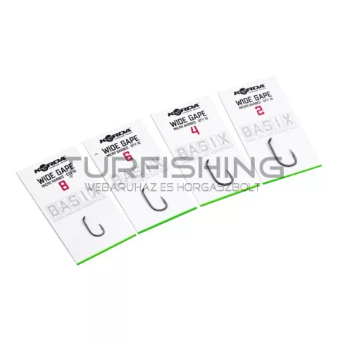 KORDA BASIX HOROG WIDE GAPE Méret : 8