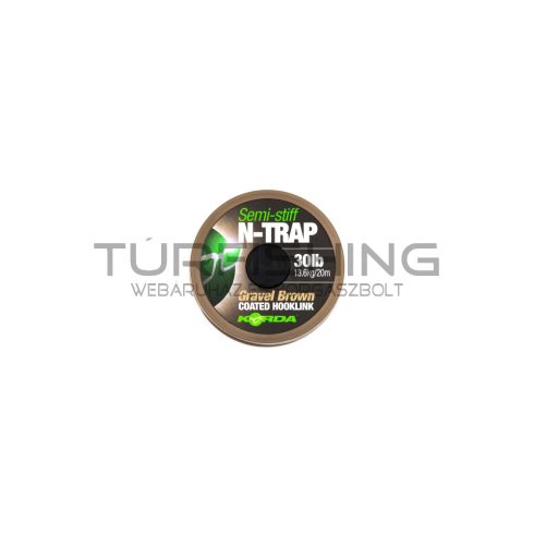 KORDA N-TRAP SEMI STIFF HOOKLINK ZÖLD 15lb 20M