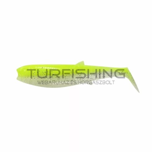 Savage Gear Cannibal Shad gumihal – fluo yellow glow (8cm / 5g)
